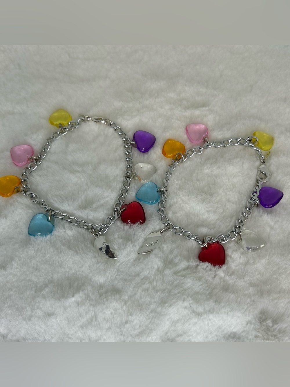 AVON BEST FRIENDS HEART CHARM BRACELETS